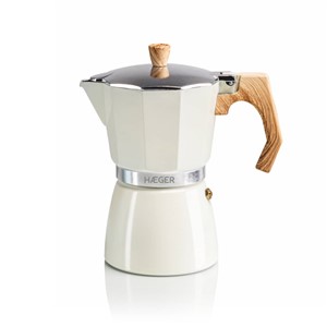 Cafeteira Aluminio HAEGER MOKA Pot 6 Bege CP-06A.010A