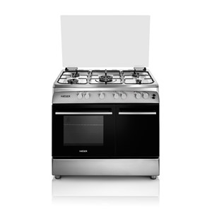 Fogão e forno a gás 90×60 – Inox, compartimento para garrafa de gás Classe A GC-SB9.017A