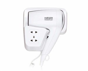 Secador de cabelo profissional para Hotel HAEGER HOTEL DRYER HD-120.006A