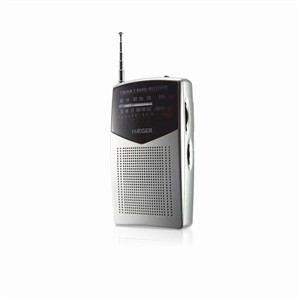 Rádio portátil AM/FM HAEGER POCKET PR-BIB.006A