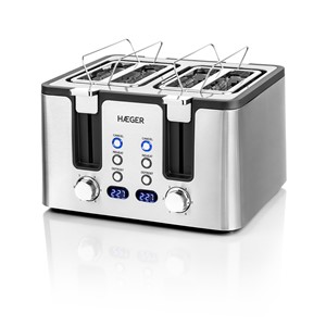 Torradeira HAEGER Toast – 4 Aberturas, 1700W, Inox  TO-17D.015A